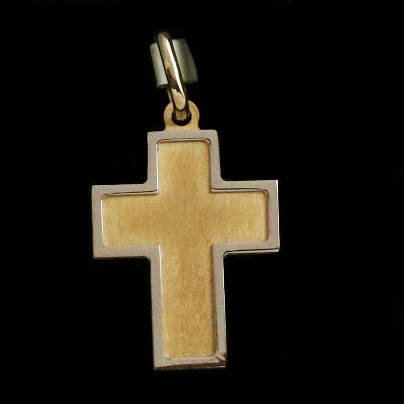gold cross with simple design