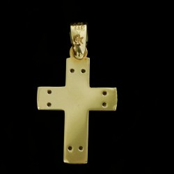 χρυσος σταυρος επισημος με ζιργκον 2