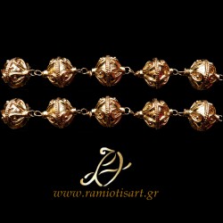traditional jewellery of Crete "lianobotona" necklace