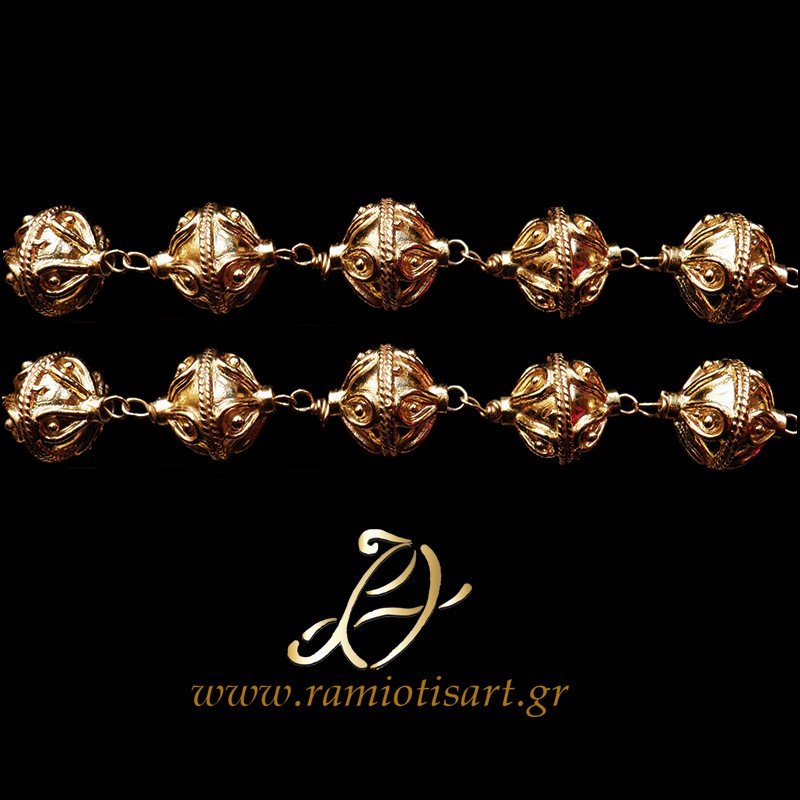 traditional jewellery of Crete "lianobotona" necklace MATERIAL BRONZE YOUR BUDJET 150-300 EURO Color Bronze