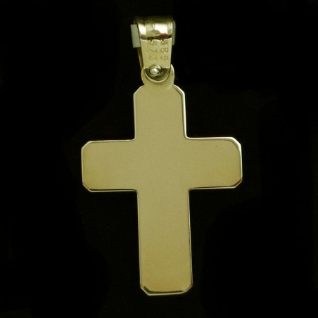 χρυσος κλασικος σταυρος με ζιργκον