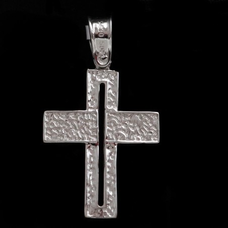 Λευκοχρυσος σταυρος με ζιργκον