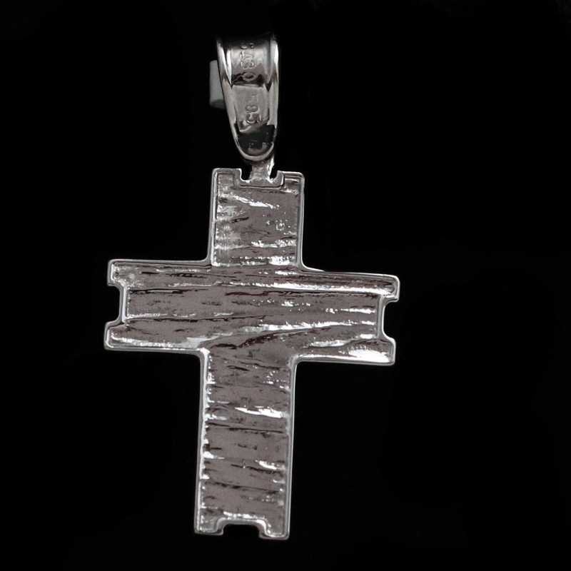 λευκοχρυσος σταυρος με σφυριλατο σχεδιο