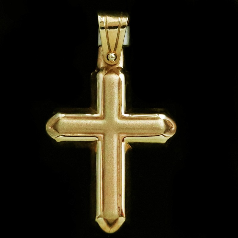 χρυσος σταυρος με απλο σχεδιο