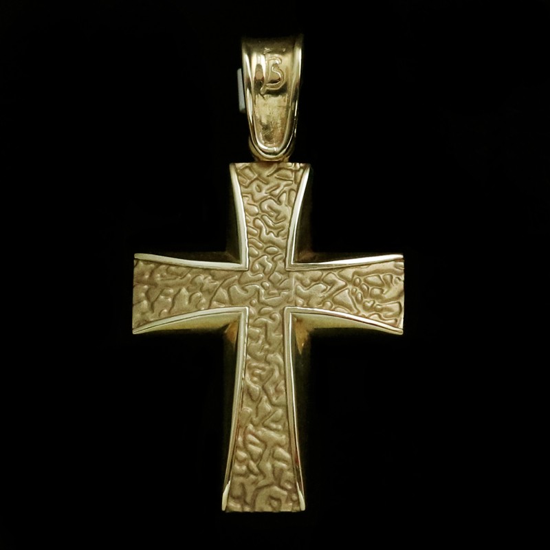 golden forged cross