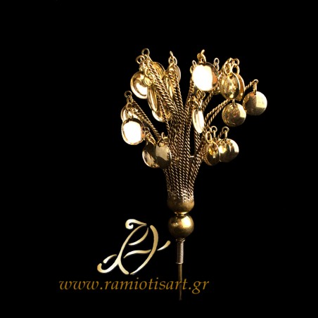 traditional headdress jewel from Drimos Liti costume "sourgouts" or "loudi"