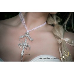 vintage cross traditional from Crete silver with pearls 2