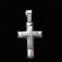 white gold cross