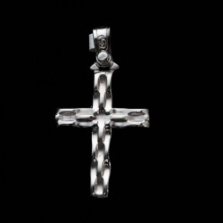 Λευκοχρυσος σταυρος με σχεδιο