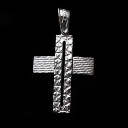 σταυρος λευκοχρυσος με σχεδια