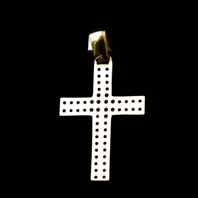 χρυσος γυναικειος σταυρος με πετρες ζιργκον