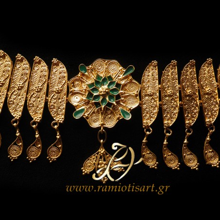 traditional jewels of Cyprus pectoral jewel for women "kerdanes"