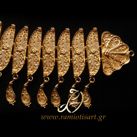 traditional jewels of Cyprus pectoral jewel for women "kerdanes"