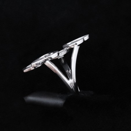 λευκοχρυσο δαχτυλιδι με καρδιες