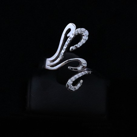 λευκοχρυσο δαχτυλιδι με σχεδιο