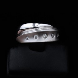 δαχτυλιδι λευκοχρυσο με πετρες ζιργκον