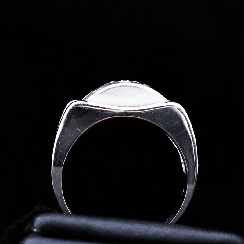 Λευκοχρυσο δαχτυλιδι με πετρες ζιργκον