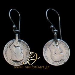 traditinal Greek earring with replica coins of King... 2