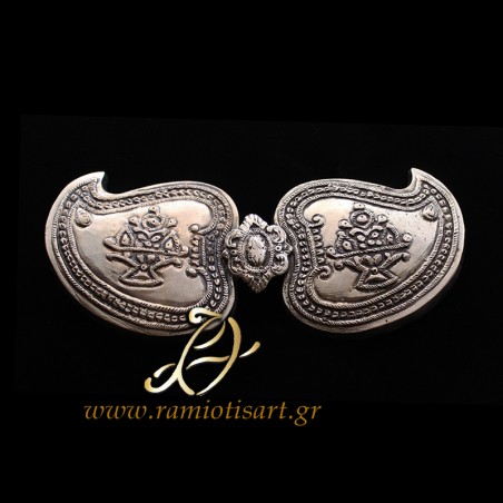 traditional silver buckle for belt