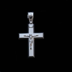 λευκοχρυσος σταυρος με εσταυρωμενο