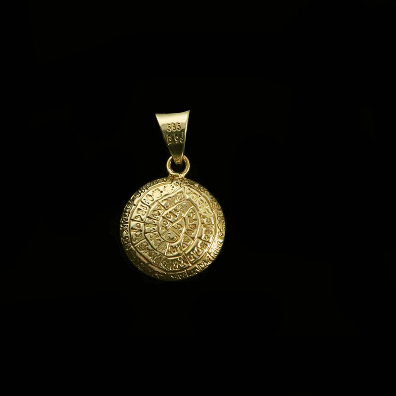 gold jewelry disk of the phaistos