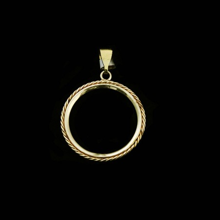 χρυση λιροθηκη με σχεδιο πλεξουδα