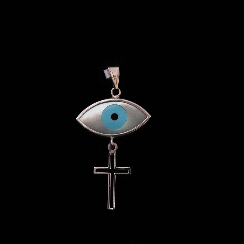 eye hanging with a cross