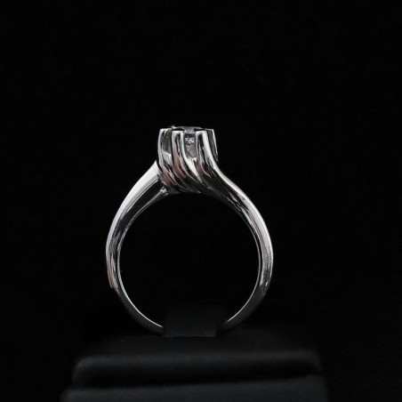 λευκοχρυσο μονοπετρο