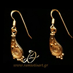 Greek earrings for pierced ears inspired from the...