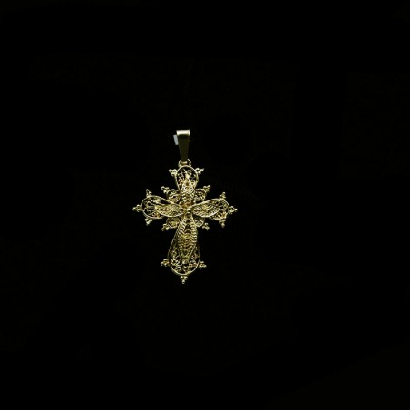 cross handmade gilded