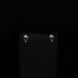 σκουλαρικια λευκοχρυσα με ζιργκον