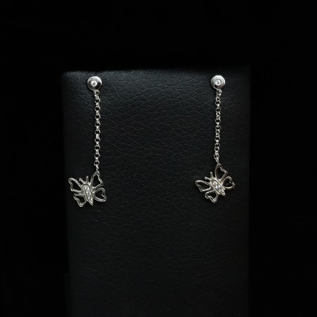 κρεμαστα σκουλαρικια με πεταλουδες