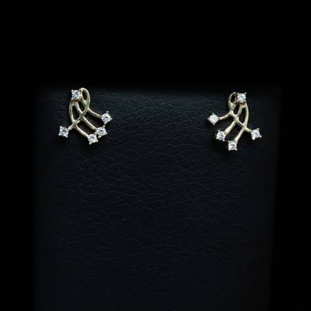 χρυσα σκουλαρικια με πετρες ζιργκον