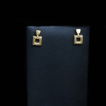 gold dangling earrings