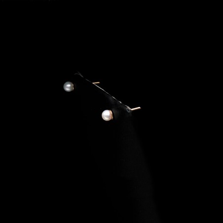 χρυσα σκουλαρικια με μαργαριταρι