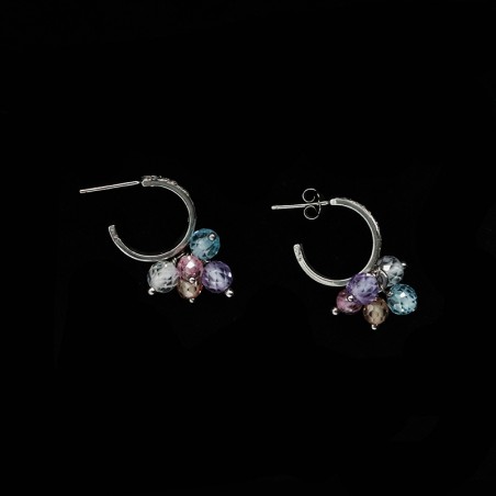 earrings with crystal