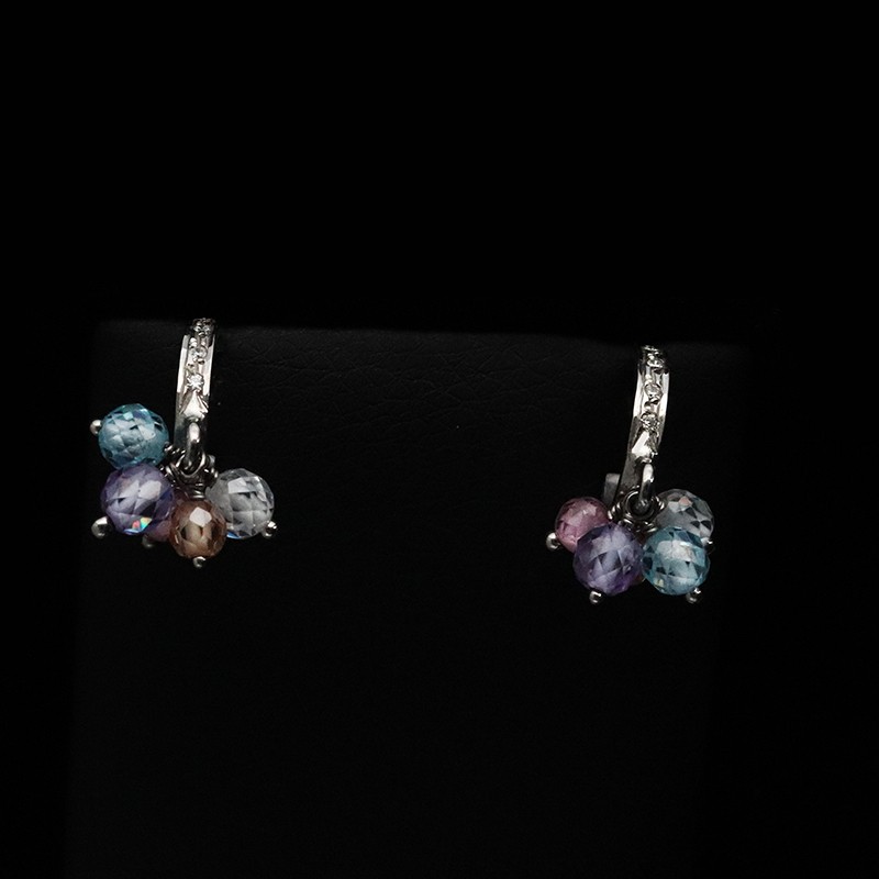 earrings with crystal