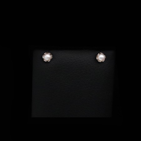 λευκοχρυσα σκουλαρικια με μαργαριταρι