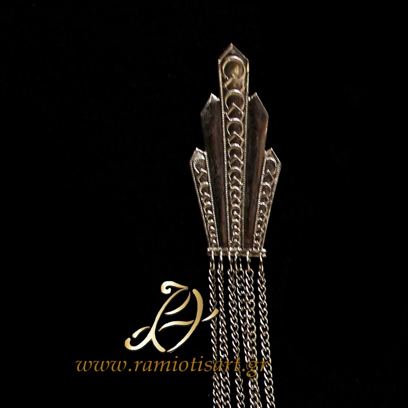 jewelry for fustanela dancers white metal