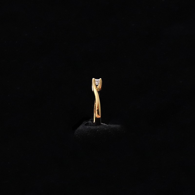 χρυσο μονοπετρο με ζιργκον