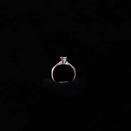 white gold monolith with zircon