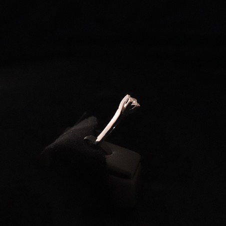 λευκοχρυσο μονοπετρο με ζιργκον