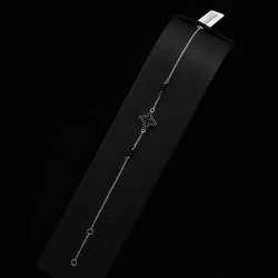 white gold bracelet with cross