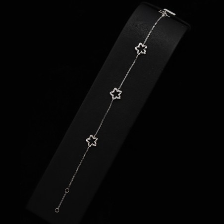 platinum bracelet with stars