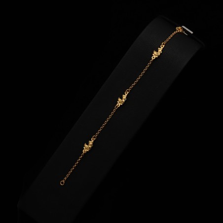 gold bracelet with ducklings