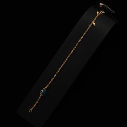 gold bracelet with eyelet