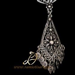 chandelier silver earrings greek folk art jannina art 2