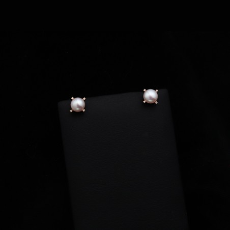 gold earrings with cubic zirconia