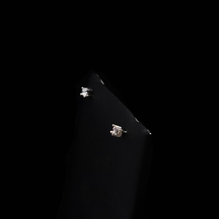 gold earrings with cubic zirconia