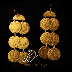 earrings with florins long chandelier